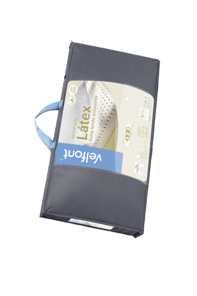 Almohada Látex – Núcleo Natural | Funda Antiestrés | Made in Spain