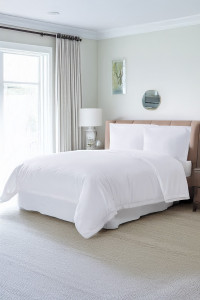 Duvet Cover 400 Thread Count Percale – Oxford Border with Ties |