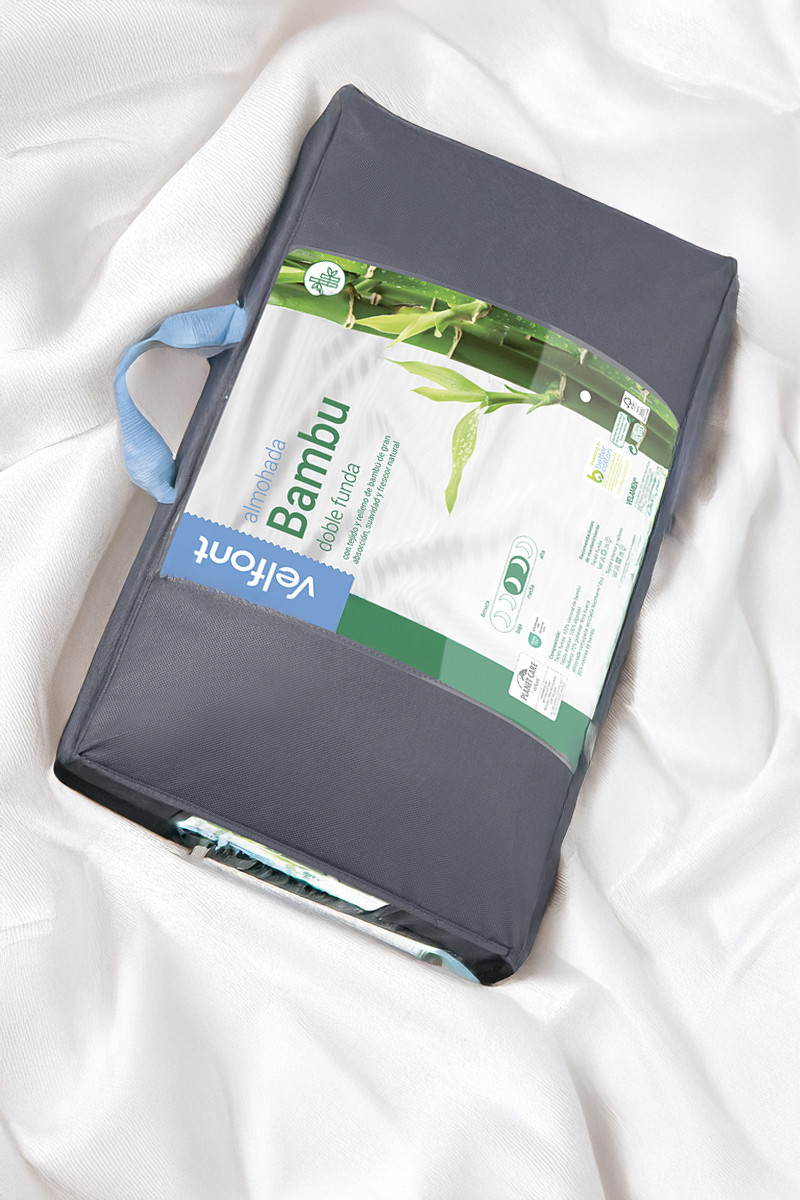 Almohada Bambú – Doble Funda con Cremallera | Made in Spain